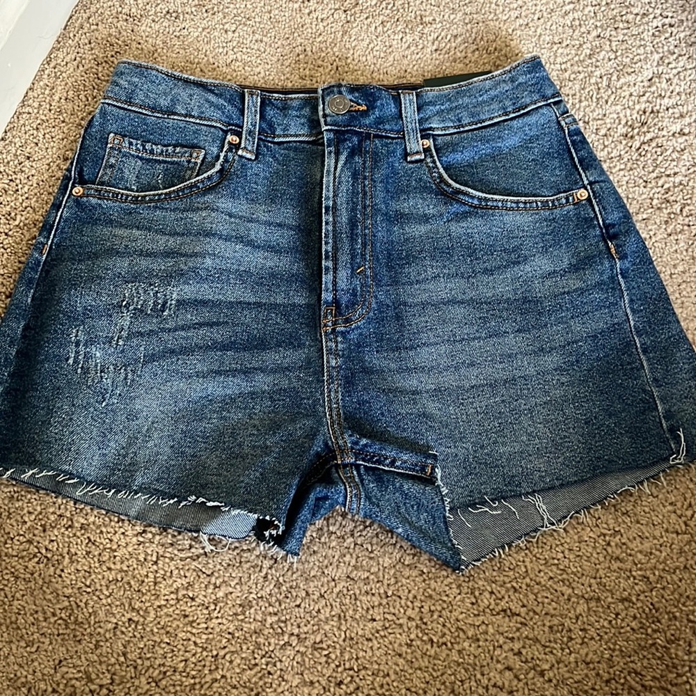 NWT High rise jean shorts